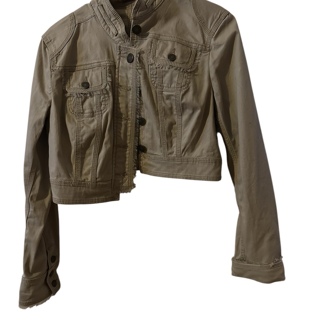 Tan Cropped Jacket